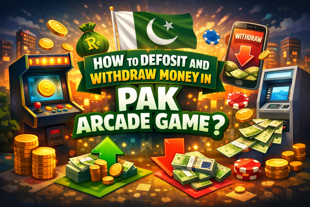 Deposit and Withdraw in Pak Arcade Game